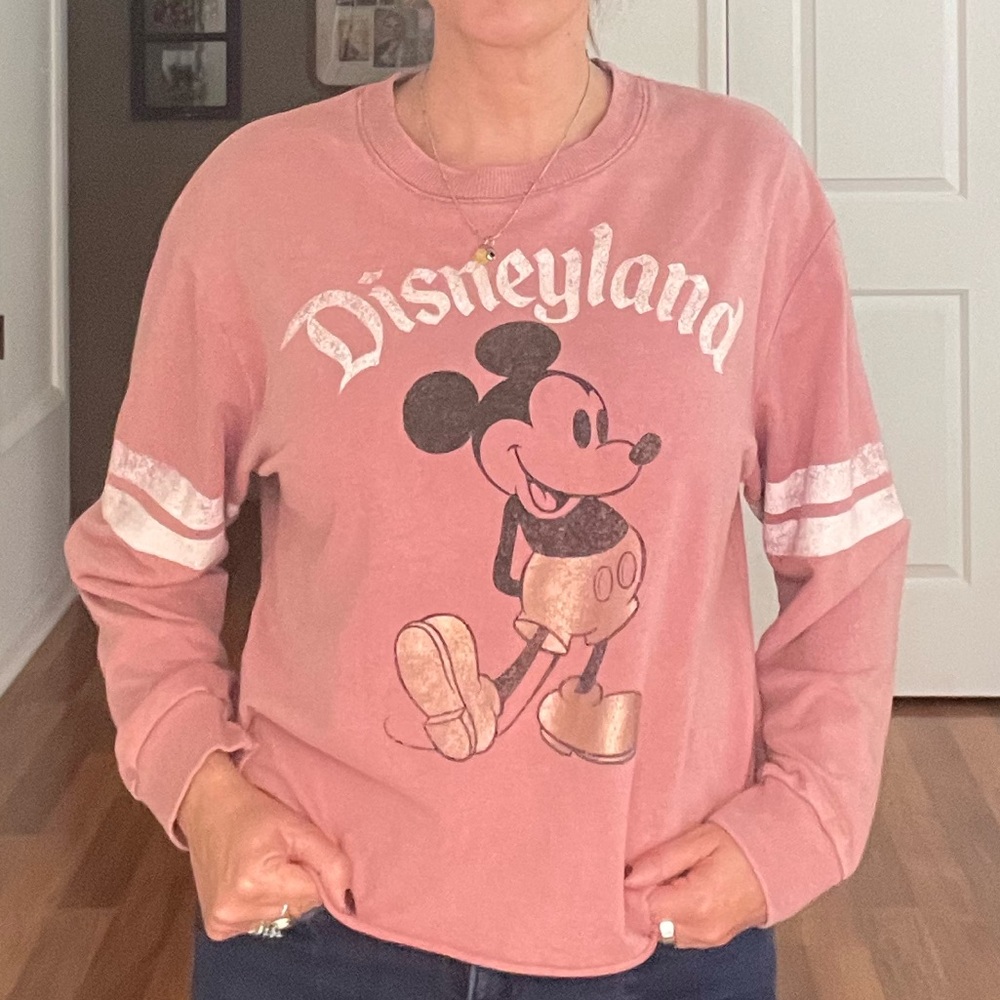 Disney Vintage Mickey Crewneck Sweatshirt - Dusty Pink